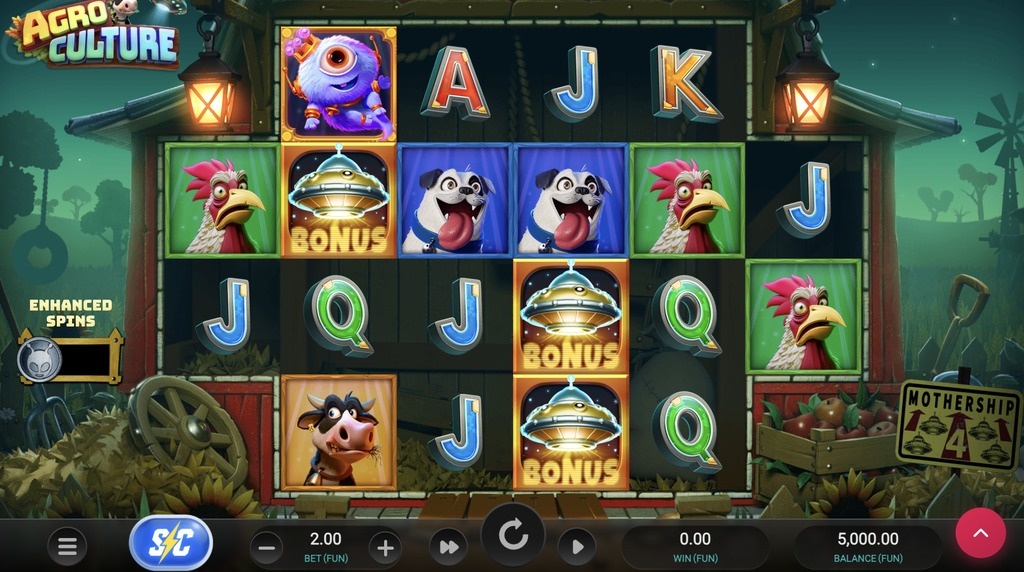 Screenshot from the new Agroculture slot by Relax Gaming
