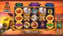 Screenshot della nuova slot Almighty Mustang Express 2 di Blueprint Gaming
