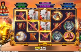Screenshot from the New Almighty Mustang Express 2 Slot by Blueprint Gaming