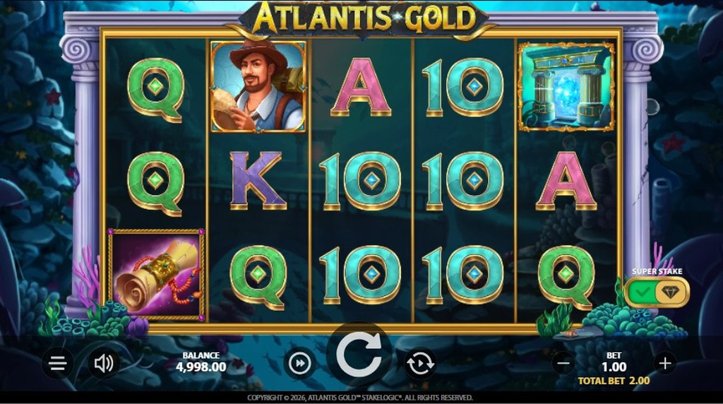 Slotul Atlantis Gold de la Stakelogic