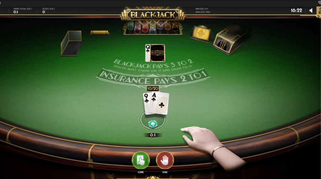 Blackjack Single Hand de la Gaming Corps