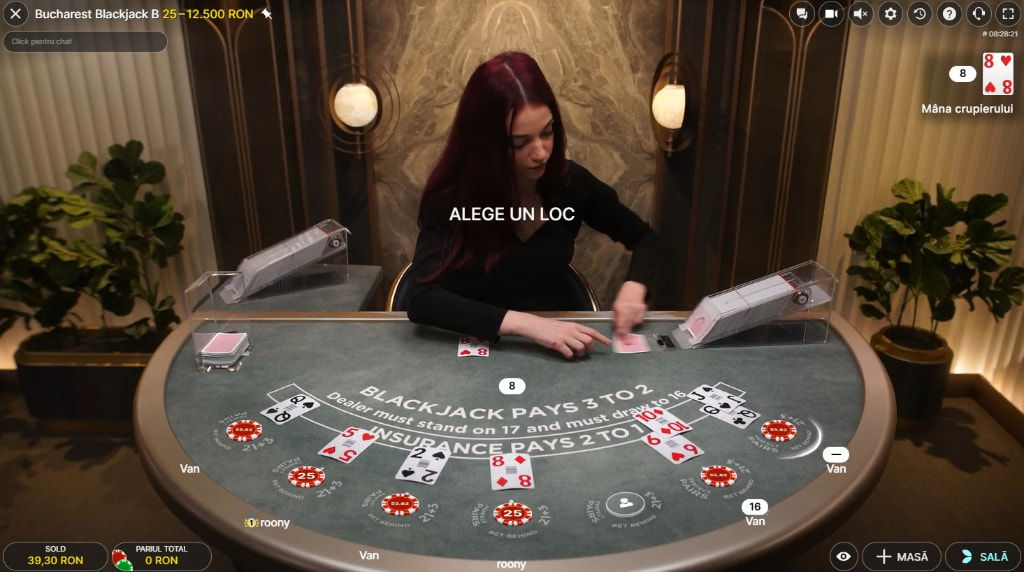 Bucharest Blackjack de la Evolution