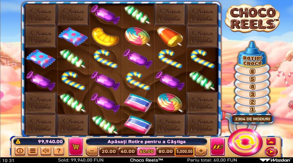 Slotul Choco Reels de la Wazdan