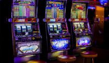 Classic slots line the lobby