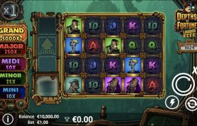 Screenshot from the New Depths of Fortune 2 Slot by AvatarUX