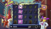 Screenshot fra den Nye Dr Zappo Slot af Hacksaw Gaming