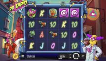 Screenshot from the New Dr Zappo Slot by Hacksaw Gaming
