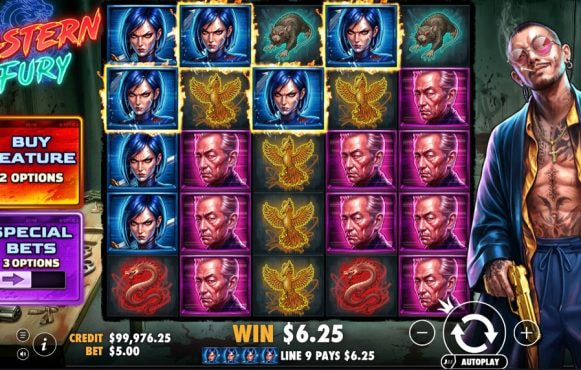 Screenshot from the New Eastern Fury Slot by Pragmatic Play