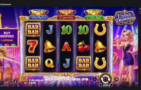 Screenshot cu noul slot Eternal Diamonds dezvoltat de Pragmatic Play