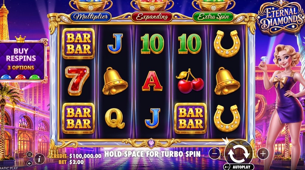 Screenshot della nuova slot Eternal Diamonds di Pragmatic Play