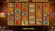 Screenshot della nuova slot Eye of Horus Gold Spins Megaways di Blueprint Gaming