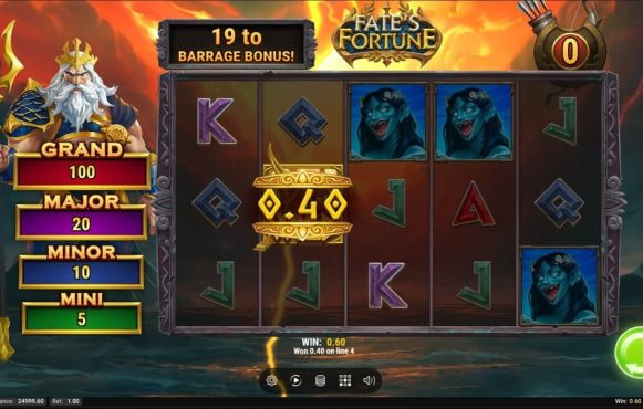 Screenshot from the New Fate's Fortune Slot by Play'n GO