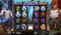 Screenshot fra den Nye Fist of Destruction Megamultiplier Slot af Hacksaw Gaming