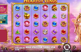 Screenshot della nuova slot Hearts of Venus di Pragmatic Play