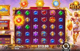 Screenshot from the New Helios Triple Sun Slot by Pragmatic Play