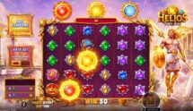 Screenshot van de nieuwe Helios Triple Sun slot van Pragmatic Play
