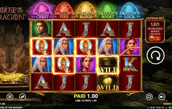 Screenshot from the New House of the Dragon Slot by Blueprint Gaming