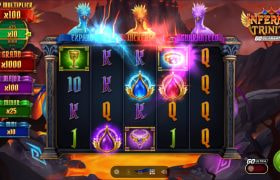 Screenshot fra den Nye Infernal Trinity Slot af Play’n GO