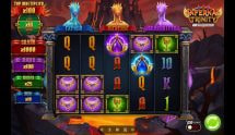Screenshot van de nieuwe Infernal Trinity slot van Play'n GO
