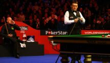 Jimmy White in Action at the 2010 Masters Snooker Tournament