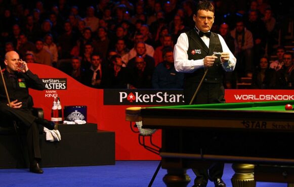 Jimmy White in Action at the 2010 Masters Snooker Tournament
