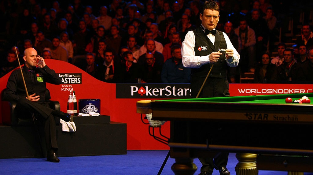 Jimmy White in Action at the 2010 Masters Snooker Tournament