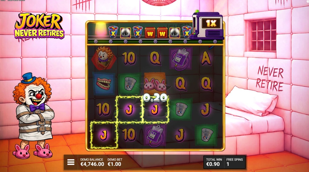 Screenshot van Joker Never Retires Bonus