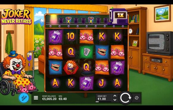 Screenshot from the New Joker Never Retires Game by Bullshark Games