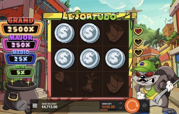 Screenshot fra den Nye Le Sortudo Slot af Hacksaw Gaming