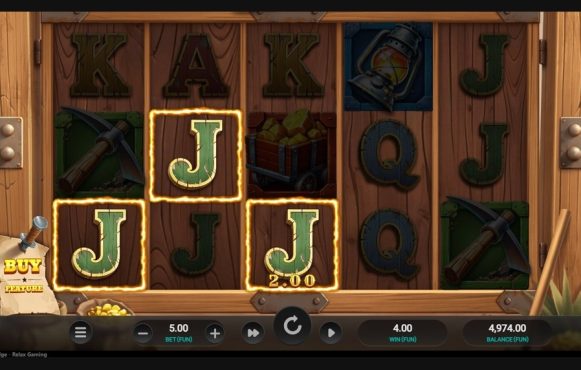 Screenshot from the New Nugget Ridge Slot by Relax Gaming