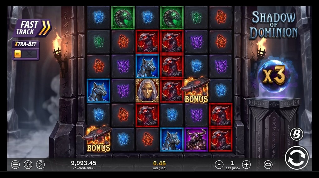 Screenshot from the New Shadow of Dominion Game by Slotmill