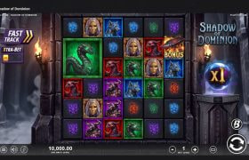 Screenshot cu noul slot Shadow of Dominion dezvoltat de Slotmill