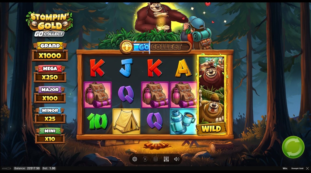 Screenshot from the Biggie & Boogie Upgrade Feature of Stompin' Gold