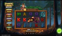 Screenshot from the New Stompin' Gold Game by Play'n GO