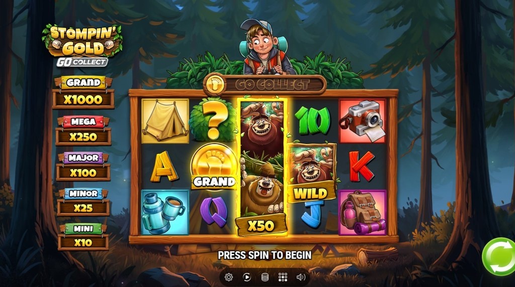 Screenshot della nuova slot Stompin’ Gold di Play’n GO