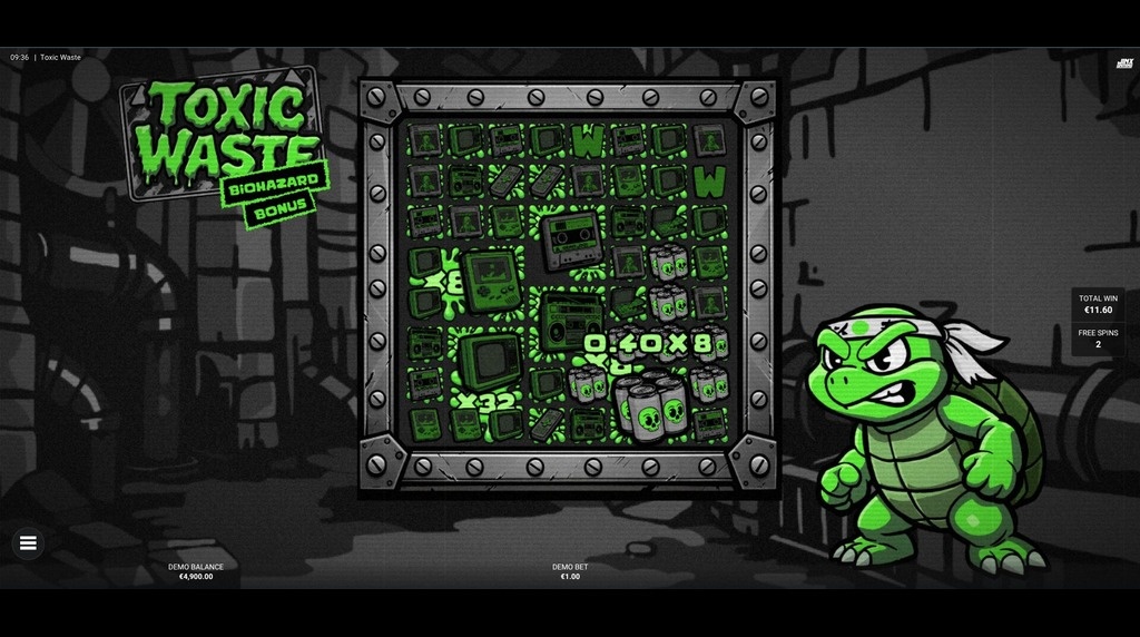 Screenshot from the Biohazard Bonus Feature of Toxic Waste 