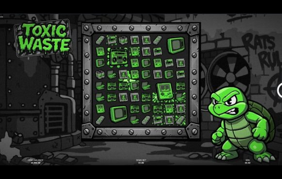 Screenshot from the New Toxic Waste Slot by Jinx Gaming