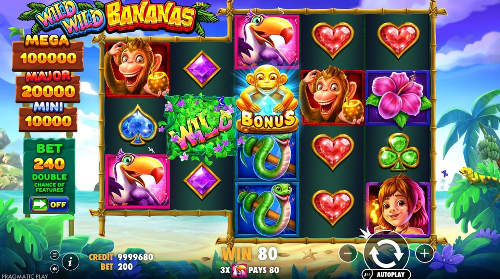 Screenshot van de slot Wild Wild Bananas