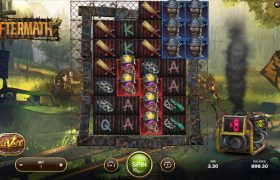 Screenshot van de nieuwe Aftermath slot van NetEnt