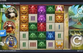 Screenshot cu noul slot Bamboo Pandits dezvoltat de ELK Studios