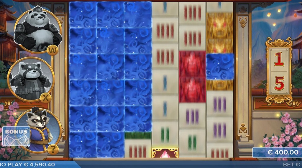 Screenshot from the New Bamboo Pandits Slot by ELK Studios