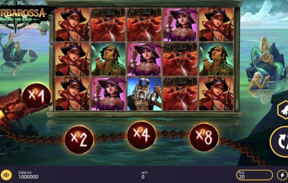 Screenshot from the new Barbarossa Beyond the Edge Slot by Peter & Sons