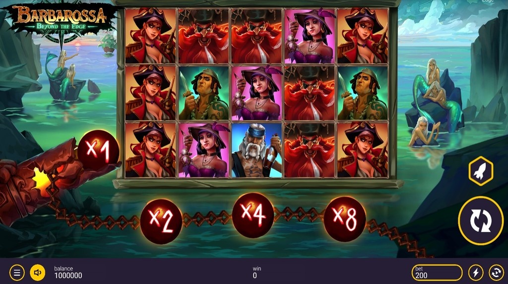 Screenshot della nuova slot Barbarossa Beyond the Edge di Peter & Sons