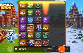 Screenshot fra den Nye Boombear Bros Slot af Bullshark Games