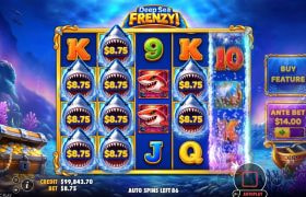 Screenshot fra den Nye Deep Sea Frenzy Slot af Pragmatic Play