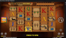 Screenshot cu noul slot Eye of Horus Gold Spins Megaways dezvoltat de Blueprint