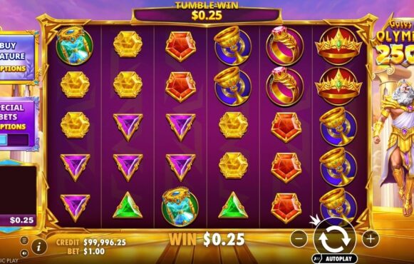 Screenshot from the New Gates of Olympus 2500 Game by Pragmatic Play