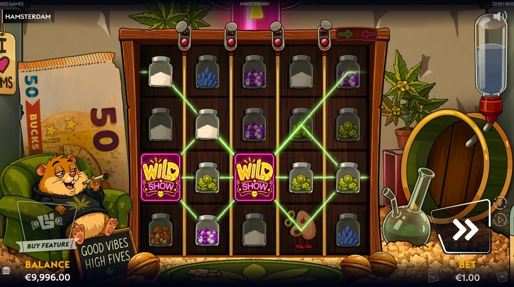 Screenshot fra den Nye Hamsterdam Slot af Wicked Games