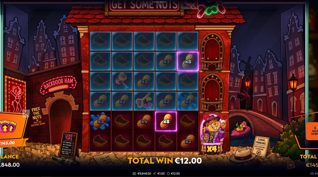 Screenshot van de Hamsterdam Bonusronde