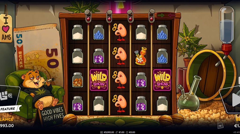 Screenshot van de nieuwe Hamsterdam slot van Wicked Games